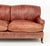 Modern George Smith Red Leather Two-Seat Club Sofa For Sale - Image 3 of 7