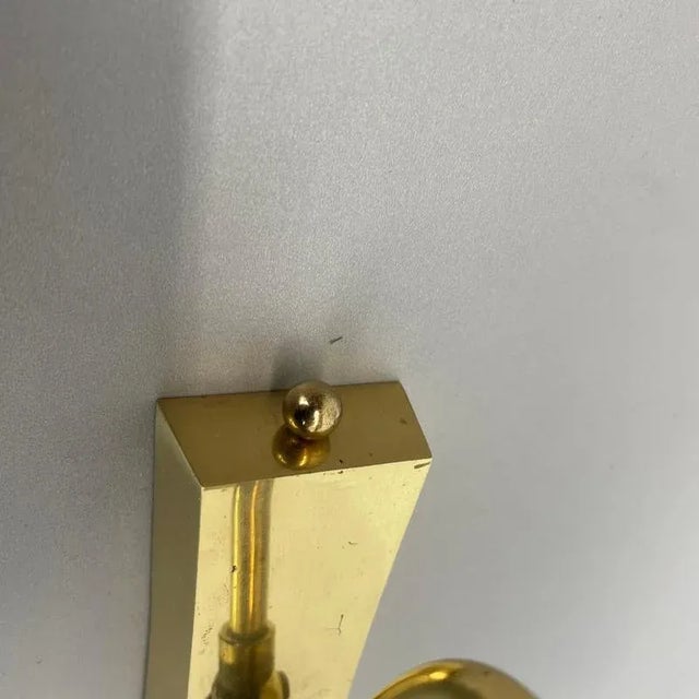Brass Adjustable Theatre Wall Light in the style of Stilnovo, Italy, 1950s For Sale - Image 11 of 18
