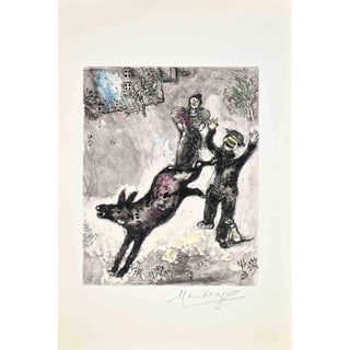 Marc Chagall, L'Ane et le Chien (The Ass and the Dog), 1952, Etching For Sale