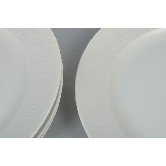 Vintage Porcelain Dinner Plates by Axel Salto for Royal Copenhagen, 1970s, Set of 4 For Sale - Image 3 of 5