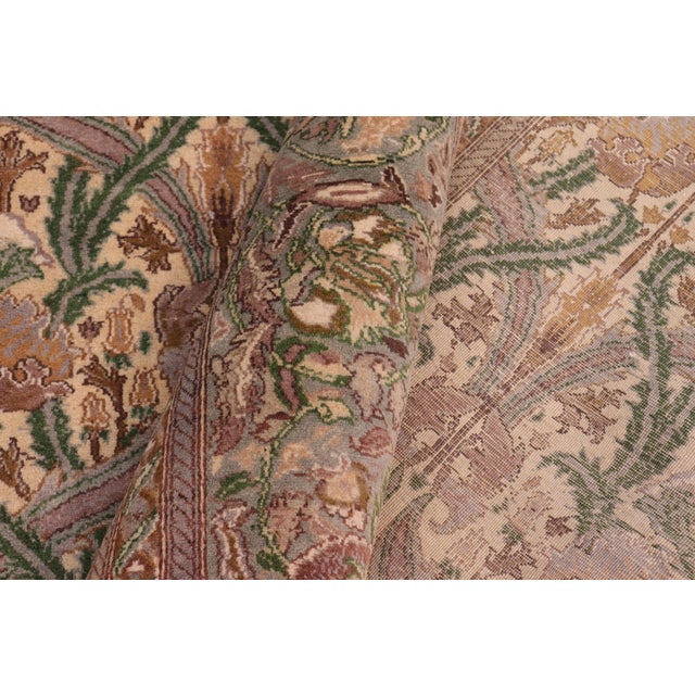 Textile Bohemian Hamjolie Pak-Persian Gold/Green Wool Rug - 8'9'' X 12'3'' For Sale - Image 7 of 8