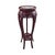 Vintage Chinese Carved Mahogany Marble-Top Pedestal Plant Stand For Sale - Image 9 of 10