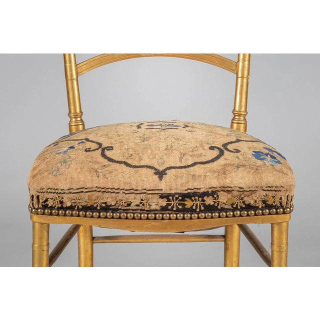 Mid 19th Century French Giltwood Salon Side Chair For Sale In Boston - Image 6 of 11