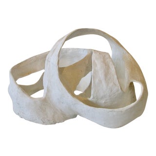 Rough Texture Brutalist Plaster Floor Sculpture For Sale