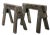 Wood Early 20th Century Pr. Industrial Rustic Farmhouse Saw Horses For Sale - Image 7 of 18