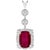 17 Carat Rubelite and 4 Carat Diamond Pendant / Necklace 14 Karat Gold, Estate For Sale - Image 15 of 18