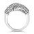 Early 21st Century 14K White Gold Diamond Cocktail Ring Band (1 3/4 Cttw, H-I Color, SI2-I1 Clarity) - Size 8 For Sale - Image 5 of 7
