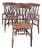 Antique 19th Century Oak Farmhouse Dining Chairs, Set of 6 For Sale