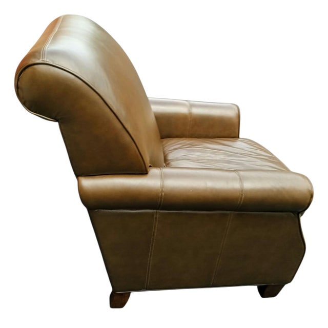 2010s Some Pieces of Furniture Fill a Room. A Thomasville Leather Club Chair Defines It. For Sale - Image 5 of 7