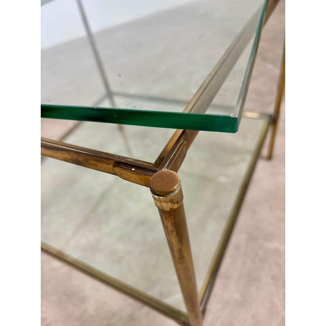 Brass and Glass Tables T12 by C. Corradi Dellacqua for Azucena, 1960s, Set of 2 For Sale - Image 11 of 12