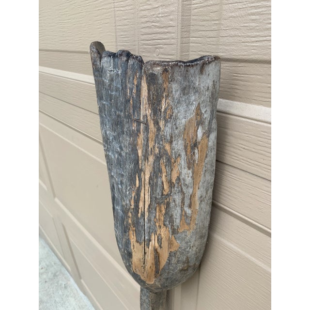 Antique 19th Century Hand Made Wooden Shovel For Sale - Image 10 of 10