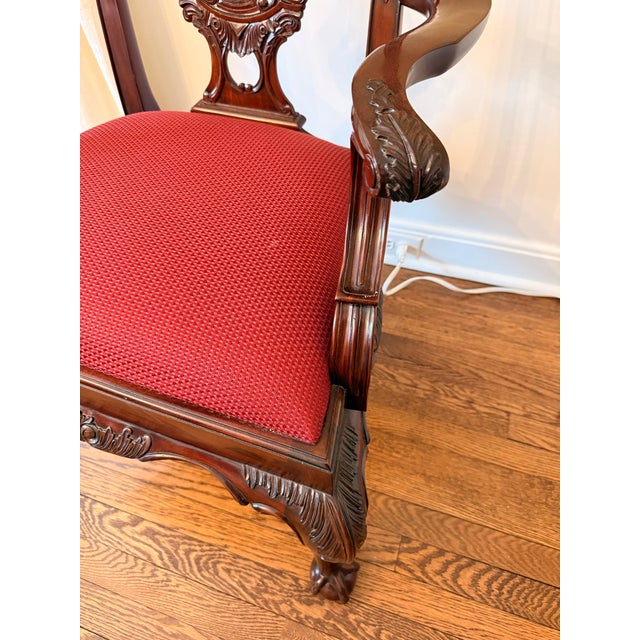 Maitland - Smith 1990s Maitland-Smith Philadelphia Dining Arm Chair For Sale - Image 4 of 5