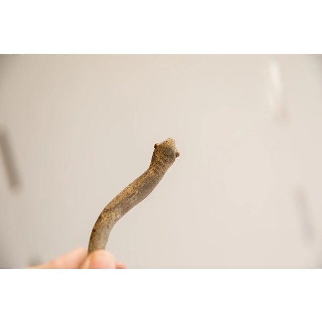 African Vintage African Slithering Snake Figurine For Sale - Image 3 of 6