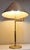 1970s Vintage Brass Height-Adjustable Table Lamp with Handmade Faux Leather Swivel Shade, 1970s For Sale - Image 5 of 7
