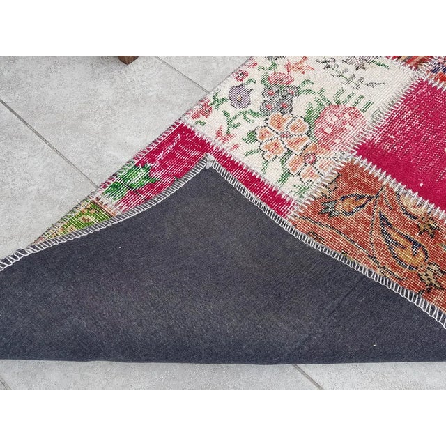 Vintage Oushak Antique Runner Rug For Sale - Image 4 of 10
