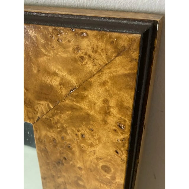 1970s Milo Baughman Burlwood Mirrors - A Pair For Sale In Philadelphia - Image 6 of 10