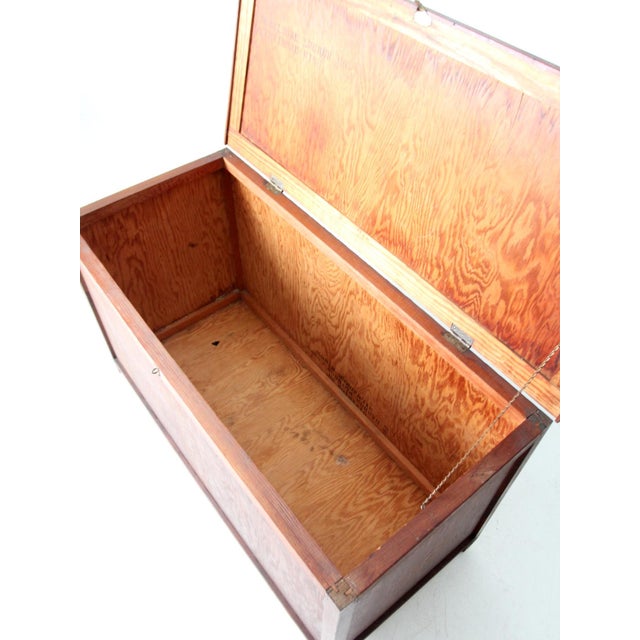 Farmhouse Vintage Industrial Wooden Crate For Sale - Image 3 of 12