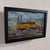 Union Pacific Roll Out by Delton Demarest | Oil on Panel Painting of a yellow train in a landscape For Sale - Image 4 of 4