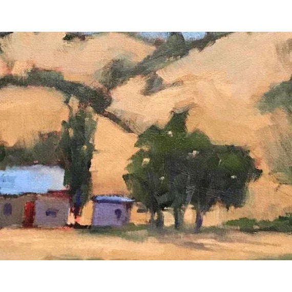 Quiet Places Collection — Pierce Road Cottage, Benicia Plein‑Air Landscape (Original Oil on Canvas) For Sale - Image 12 of 13