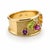 Contemporary Italian Gemstone Ring, Size 7 For Sale - Image 3 of 4