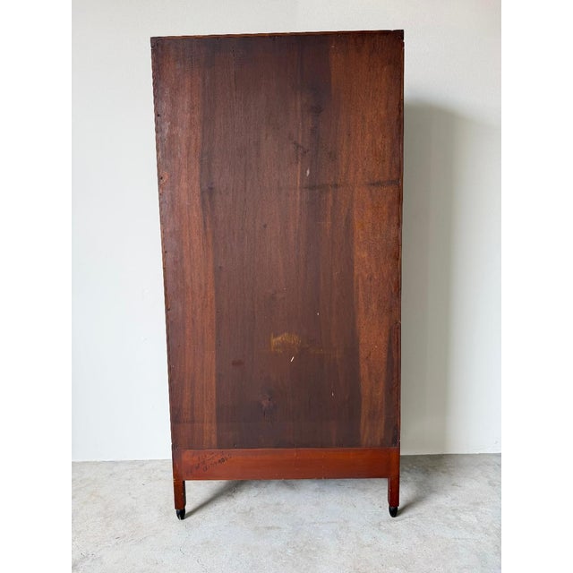 1960s Hollywood Regency Baker-Style One-Drawer Bookcase With Adjustable Shelves For Sale - Image 14 of 16