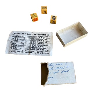 Vintage Casino Themed Dice Game For Sale