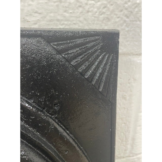 Late 19th Century French Quarter Cast Iron Fireplace Surround & Cover 26.75" X 21" For Sale - Image 4 of 5