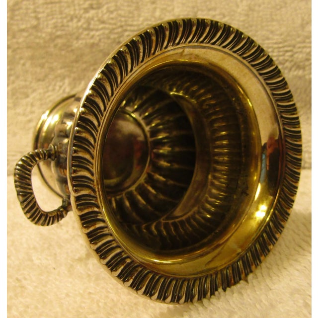 Metal Gadroon Footed Cigarette Urn Fred Hirsch Sterling Silver 1930s For Sale - Image 7 of 10