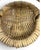 Cream Vintage Small French 9” Handwoven Thick Wicker Gathering Basket For Sale - Image 8 of 12