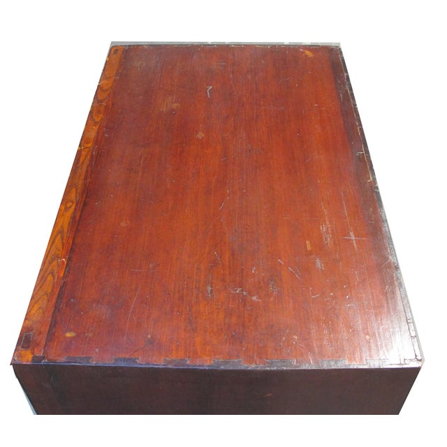 Ancient Chinese Elm Lacquered Cabinet For Sale - Image 9 of 13