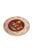 Vintage Hand-Painted Mediterranean Style Terracotta Ceramic Wall Plate – Bird & Tulip Motif For Sale - Image 4 of 11