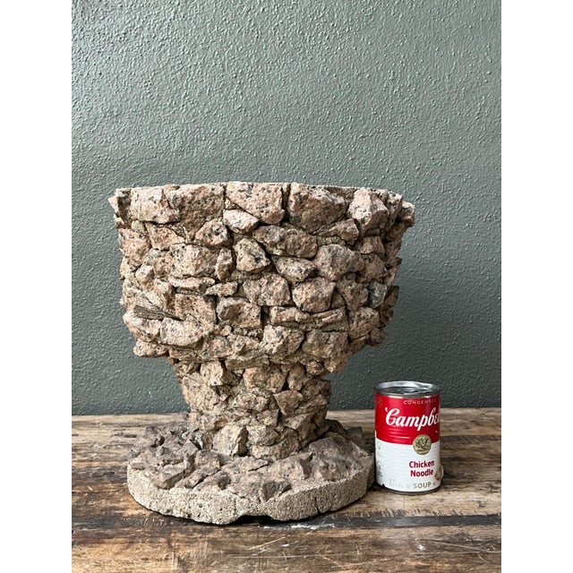Vintage Stone Aggregate Planter For Sale - Image 12 of 17