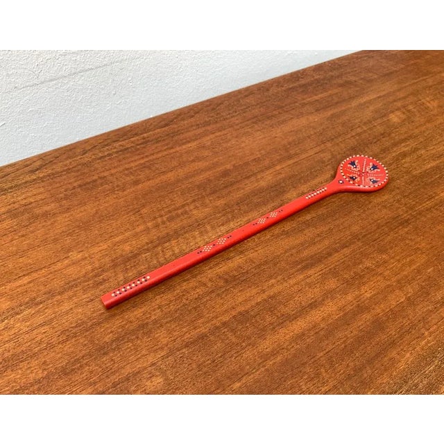 Vintage Swedish Dala Style Cooking Spoon, in Very Good conditions. Designed 1970 to 1979