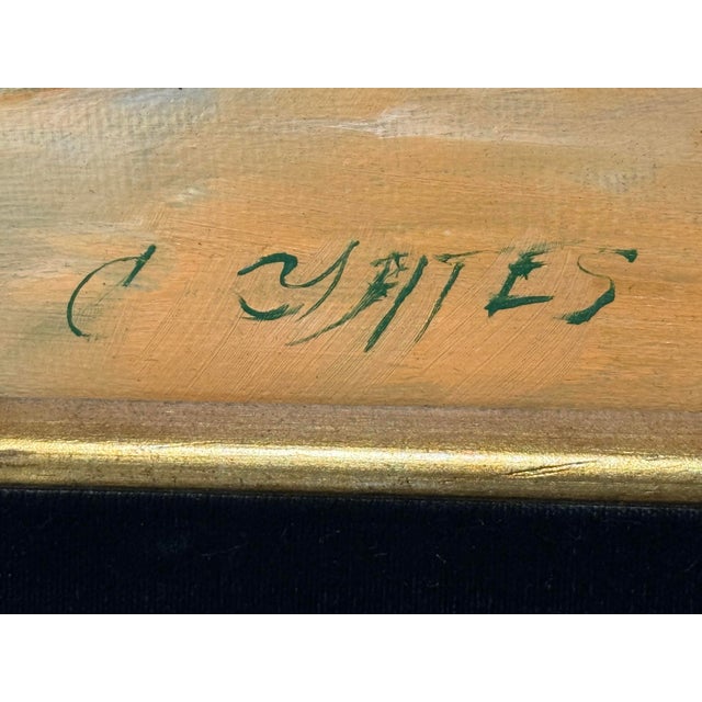 Catherine Yates "Colored Roses" Oil on Canvas For Sale - Image 10 of 11