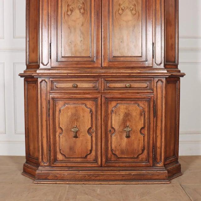 Italian Walnut Cupboard, 1920s For Sale - Image 3 of 10
