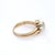 Metal 14k Yellow Gold Floral Engagement Ring With Wrap Around Band & Natural Diamonds, Size 7 For Sale - Image 7 of 9