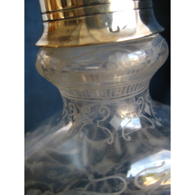1920s French Baccarat Style Michelangelo Design Perfume Bottle For Sale - Image 6 of 8