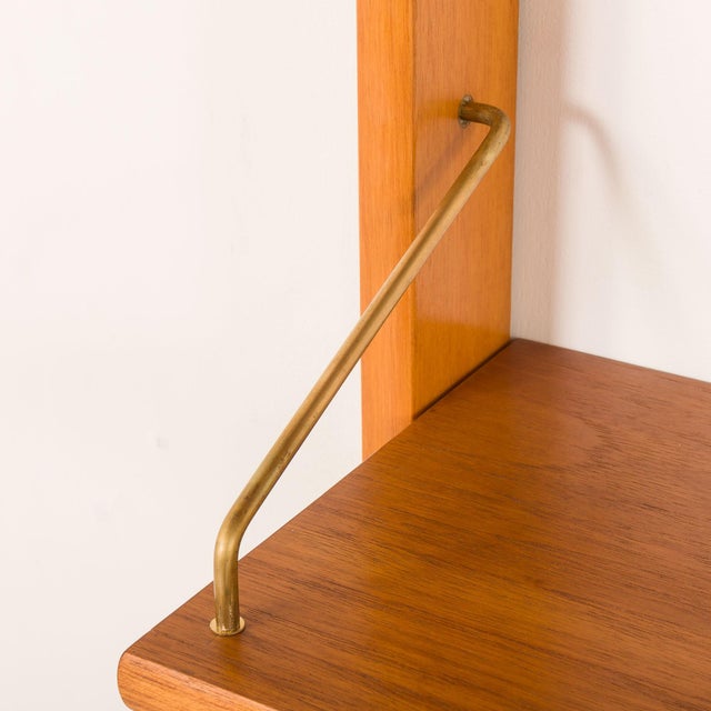 Mid-Century Modern Scandinavian Teak Free Standing Shelf Unit, 1960s For Sale - Image 9 of 18