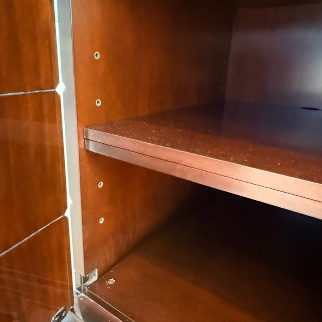 Thomas Pheasant for Baker Flame Mahogany Armoire For Sale In Washington DC - Image 6 of 12