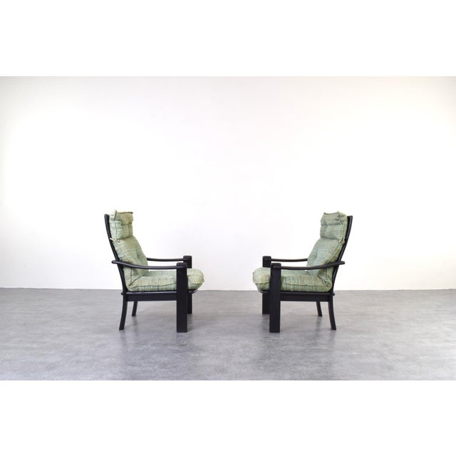 Mid-Century Danish Lounge Chairs and Coffee Table, 1970s, Set of 3 For Sale - Image 3 of 17