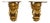 Pair Cherub Gold Finish Wall Sconce Shelves For Sale