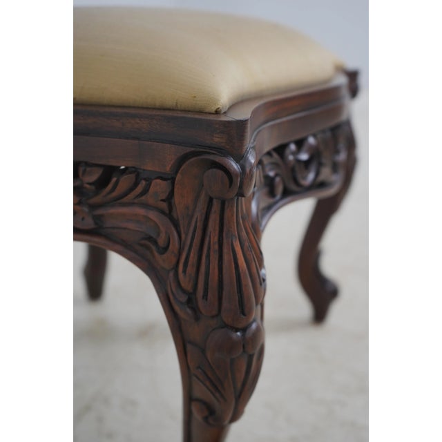 John Belter Style Ornately Carved Mahogany Chairs For Sale - Image 10 of 18