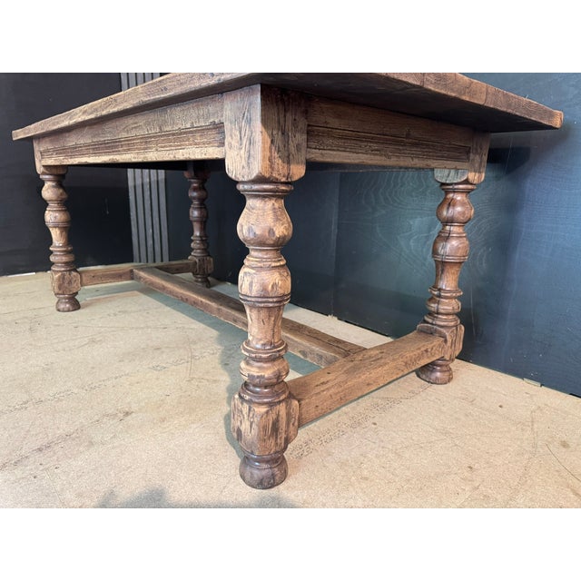 Oak Farmhouse Dining Table, 1920s For Sale - Image 10 of 18