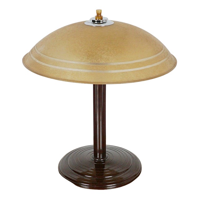 Vintage Art Deco Table Lamp, 1940s For Sale