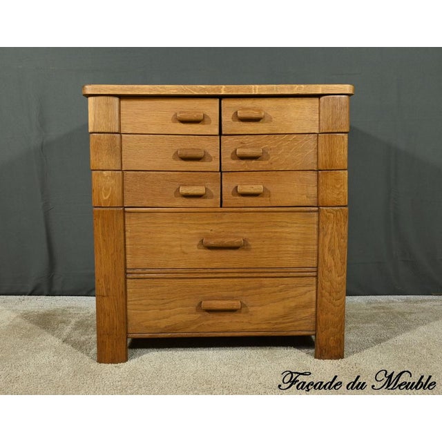 Chest of Drawers in Oak by Créations Chantal for Moda, 1960 For Sale - Image 15 of 18