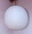 Brass Vintage Mid-Century Modern Bologna Pendant Lamp Aloys F Gangkofner Sphere Opaline Glass 1954 For Sale - Image 8 of 14