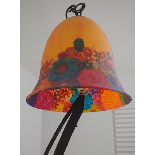 Pair Industrial Studio Crafted Iron Floor Lamps For Sale - Image 4 of 15