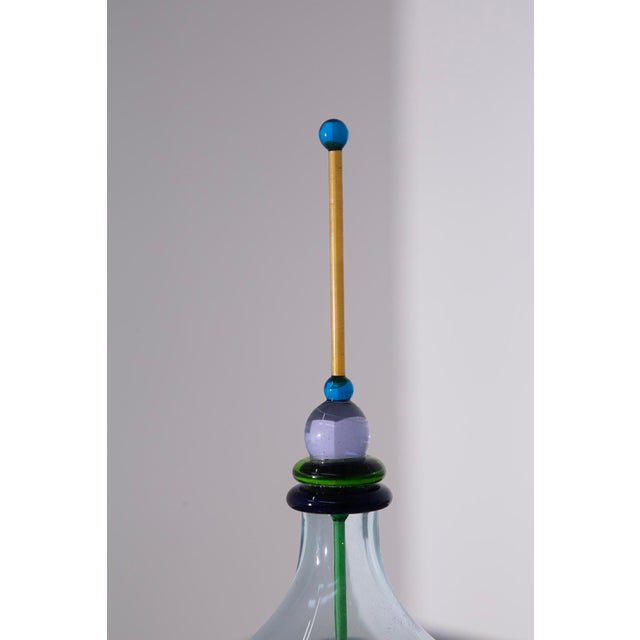 Postmodern Murano Glass Bottle by V. Nason for Maestri Di Murano, 1980s For Sale - Image 3 of 11