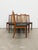 Set of 6 authentic vintage mid century modern dining chairs. In teak and afrormosia (aka African teak) woods. Designed by...