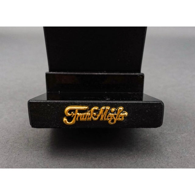 Silver Mid 20th Century Frank Meisler Judiaca 12 Tribes Rotating Mezuzah Case Sculpture on Marble Stand For Sale - Image 8 of 9